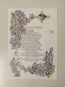 Illuminations Fables de La Fontaine: The Swan And The Cook - Democritus .. 1995 - Picture 1 of 3