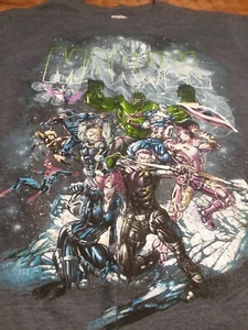 Marvel Comics Avengers Defenders Guardians Of The Galaxy Group Shot Mens T Shirt - Picture 1 of 9