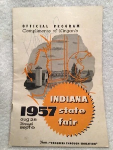 1957 Indiana State Fair Programm signiert handsigniert von Pat Boone & Four Aces - Bild 1 von 9