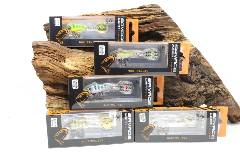 Savage Gear Fat Tail Spin 5,5cm 9g Sinking Spinnerbaits Tailspinner SALE - Bild 1 von 1