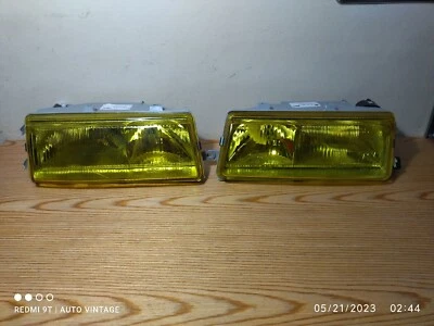 Juego de faros Seat Toledo MK1 1L 91-95 R&L OEM HELLA amarillo estilo francés  Foto 1 de 4