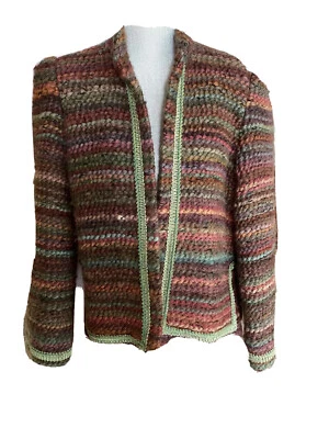 Vintage Samuel Robert by Peter Hatsi Androu Jacket Cardigan Woven - Image 1 of 4