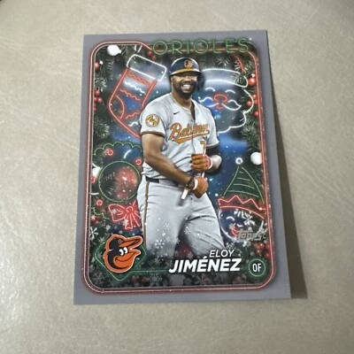 Eloy Jimenez 2024 Topps Holiday Silver Glitter #H196 Baltimore Orioles - Image 1 of 2