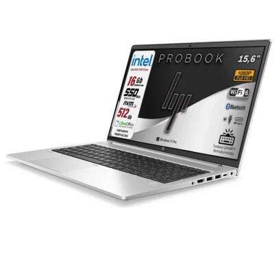 Notebook HP ProBook 450 G9 Intel 7305 5 Core SSD 512GB RAM 16 GB 15,6" FHD Retro - Immagine 1 di 4