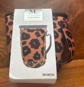 Modern Expressions Drink Sleeves - Cheetah Design Bottle Can - Picture 1 of 5