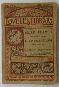 1884 LOVELL'S LIBRARY Magazine~MORE LEAVES: Life In The Highlands~QUEEN VICTORIA - Picture 1 of 7