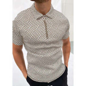 Lapel Loose-Fitting Printed Casual Men's Clothing
