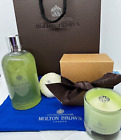 Molton Brown Dewy Lily Of Valley Bath Gel Mini Candle + Soap Cotton Gift Set Bag