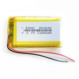 Batería recargable de polímero LiPo Li de 3,7 V 1200 mAh para monitor de radio GPS 803048 - Imagen 1 de 8