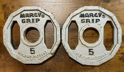 Пара железных весовых пластин Marcy Grip 5# США - Изображение 1 из 2