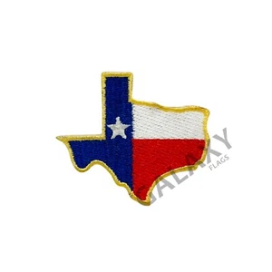 Texas Cut State Patch / Texas Cut Out State Flag / Iron On - Picture 1 of 1