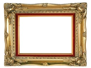 Sanssouci magnífico marco barroco oro rococó terciopelo rojo - Imagen 1 de 2