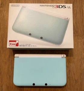 Nintendo 3DS LL XL console Mint x white Japanese model with BOX - Picture 1 of 2