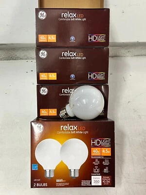 CASE OF 12 GE LED Light Bulbs, G25, Soft White, 360 Lumens, 4.5 Watt, 31541 - Image 1 of 4