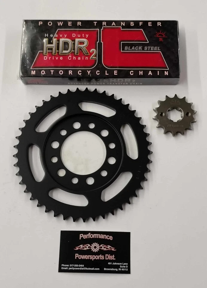 95-25 YAMAHA TW200 NEW JT SPROCKET 14/45 SET & JT HDR CHAIN KIT - Image 1 of 1