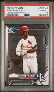 Bowman Chrome Prospects Jordan Walker 2021 #BCP146 PSA 10 gemas como nuevo - Imagen 1 de 2