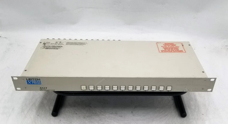 Leitch Xpress 12x1 Routing Switcher, Video/audio, Analog XPR-12va2-6-CP - Image 1 of 4