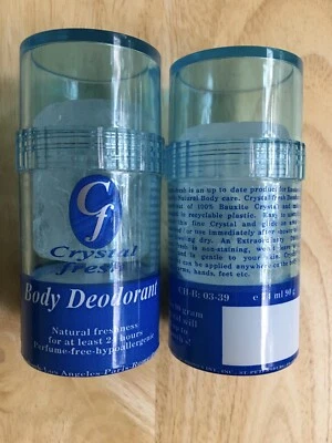 Desodorante push up 2 X 90 gramos PIEDRA DE ALUMINIO - NATURAL - CUERPO ENTERO - 72 HORAS - VENDEDOR DE EE. UU. Foto 1 de 4