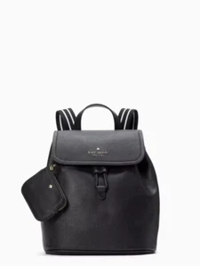 Brand New KATE SPADE Rosie Medium Flap Backpack Black KB714 - Picture 1 of 7
