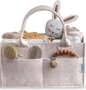Baby Diaper Caddy Organizer - Nursery Storage Basket for Diaper Station, Baby Ba - Picture 1 of 9
