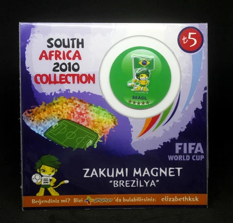 FIFA 2010 South Africa World Cup Magnet - BRASIL / BRAZIL Cover