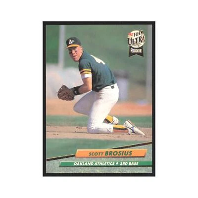 Fleer Ultra Scott Brosius 1992 RC Athletics #420 Foto 1 de 3