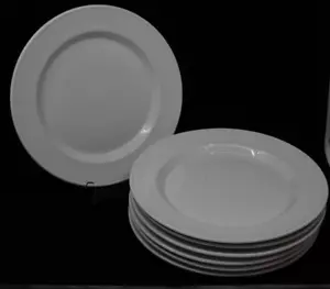 Set of 7 Dansk Designs Menthe Porcelain Dinner Plates France NRC - Picture 1 of 3