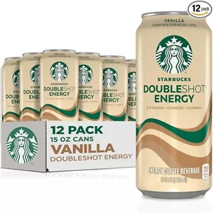 Starbucks Doubleshot Energy Drink Coffee Beverage, Vanilla, Iced Coffee, 15 fl o - Picture 1 of 2