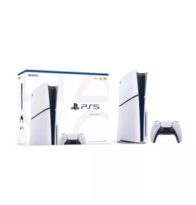 Sony PlayStation 5 Slim 1TB Console, White - Picture 1 of 3