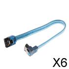 6X Slim 3.0 Cable for HDD Straight to 90-degree with Lock 20cm