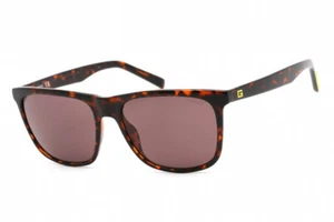 Guess GU00024 52E Dark Havana Square Brown Tinted 56-17-145mm Herren Sonnenbrille - Bild 1 von 2