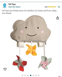 Taf Toys Sun Shade Protection For Pram/Stroller/Car Seat Baby 0m+ Watermelon - Picture 1 of 12
