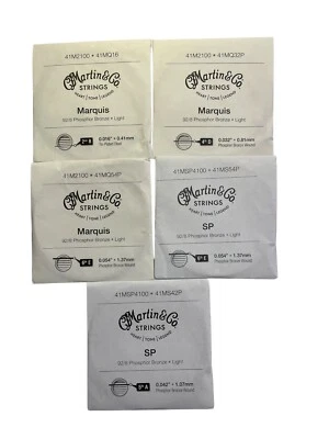 C. F. Martin & Co Guitar String Lot of 5 NEW - Изображение 1 из 2