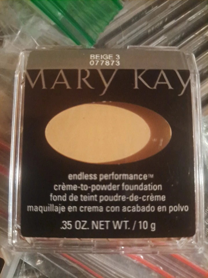 Mary Kay BEIGE 3 Endless Performance Creme to Powder Foundation .35 oz BNIB - Image 1 of 1