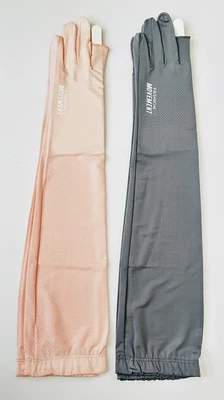 Jecery 2 Pares Guantes Largos UV para Mujer Bloqueador Solar Guantes para Conducir Protección NUEVO Foto 1 de 2