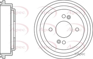 2 X NEW APEC REAR AXLE BRAKE DRUM BRAKING DRUM GENUINE OE QUALITY DRM9948 - Picture 1 of 4
