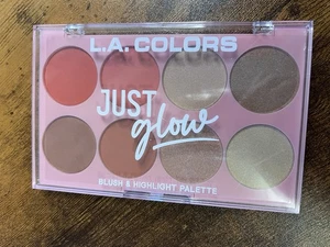 L. A. Colors, JUST GLOW, Blush & Highlight Palette, C30351 - Picture 1 of 4