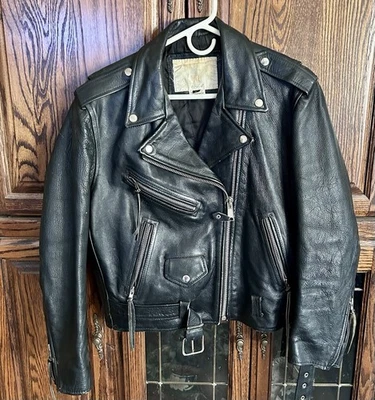 ¡Hallazgo raro! Chaqueta de cuero Vanguard vintage para hombre talla grande. Foto 1 de 2