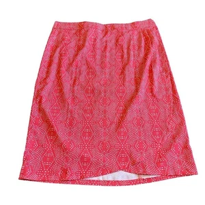 Ripskirt Hawaii Wickelrock rosa weiß geometrisches Punktemuster Größe Large Damen - Bild 1 von 11