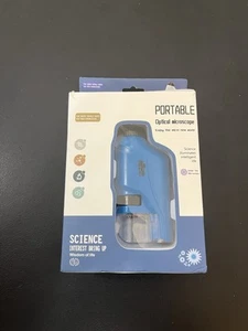 WONDERFUL WORLD PORTABLE OPTICAL MICROSCOPE FOR KIDS - BLUE - Picture 1 of 4