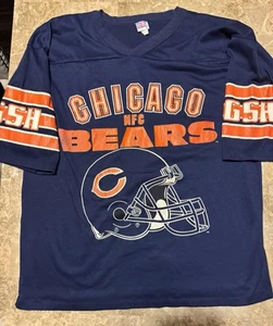 Vintage 80s Chicago Bears Jersey Shirt NFL Football XL Garan USA Single Stitch - Picture 1 of 7