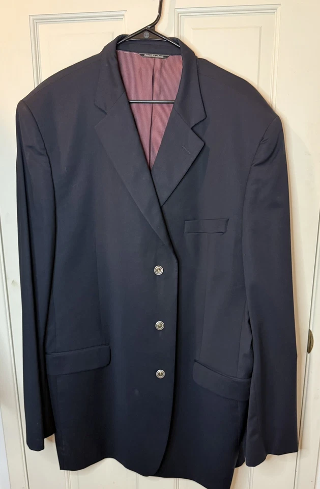 Blazer Jack Victor Estrada Super 110’s Hombre 50XL Azul Marino Lana Abrigo Deportivo  Foto 1 de 4