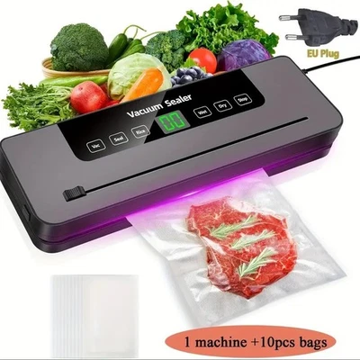 macchina sottovuoto per alimenti professionale，Sigillatrice  6 in1 con 10 Sacche - Immagine 1 di 4