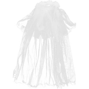 LUOEM Flower Girl Veils Two Layers Wedding Communion Hair Wreath ( ) - Picture 1 of 12