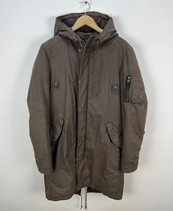 AllSaints Leyden Parka Coat Waxed Fishtail Mens Size XS/S - Picture 1 of 11