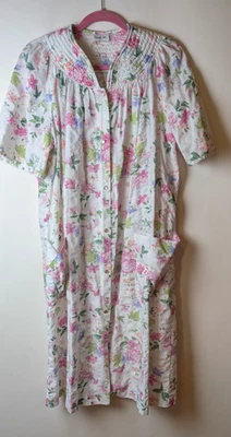Bata Vintage Vanity Fair Floral Vestido Casa Abrigo Cubrir Talla M/L? Foto 1 de 4