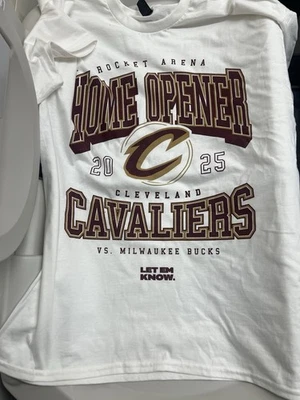 Tip Off T-Shirt XL SGA 10/26/25 Cleveland Cavaliers Cavs Home Opener *IN HAND* - Image 1 of 4