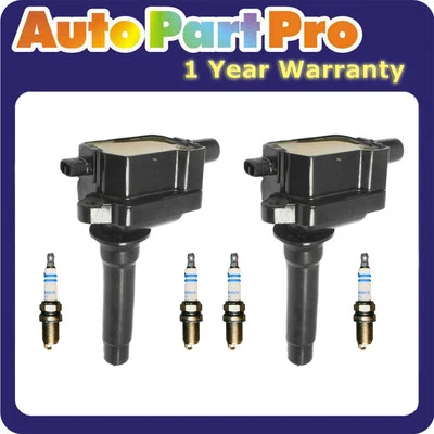 Bobina de encendido y bujía Bosch Platinum 6 piezas para Kia Spectra 1,8 L 00-04 UF253 Foto 1 de 4