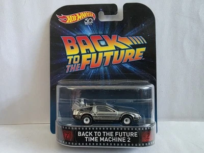 Hot Wheels retro entertainment back to the future 2 time machine 2 new rare - Image 1 of 4