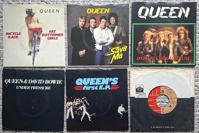 Queen “Singles x 6” VG First Pressings Freddie Mercury Brian May Roger Taylor - Bild 1 von 4